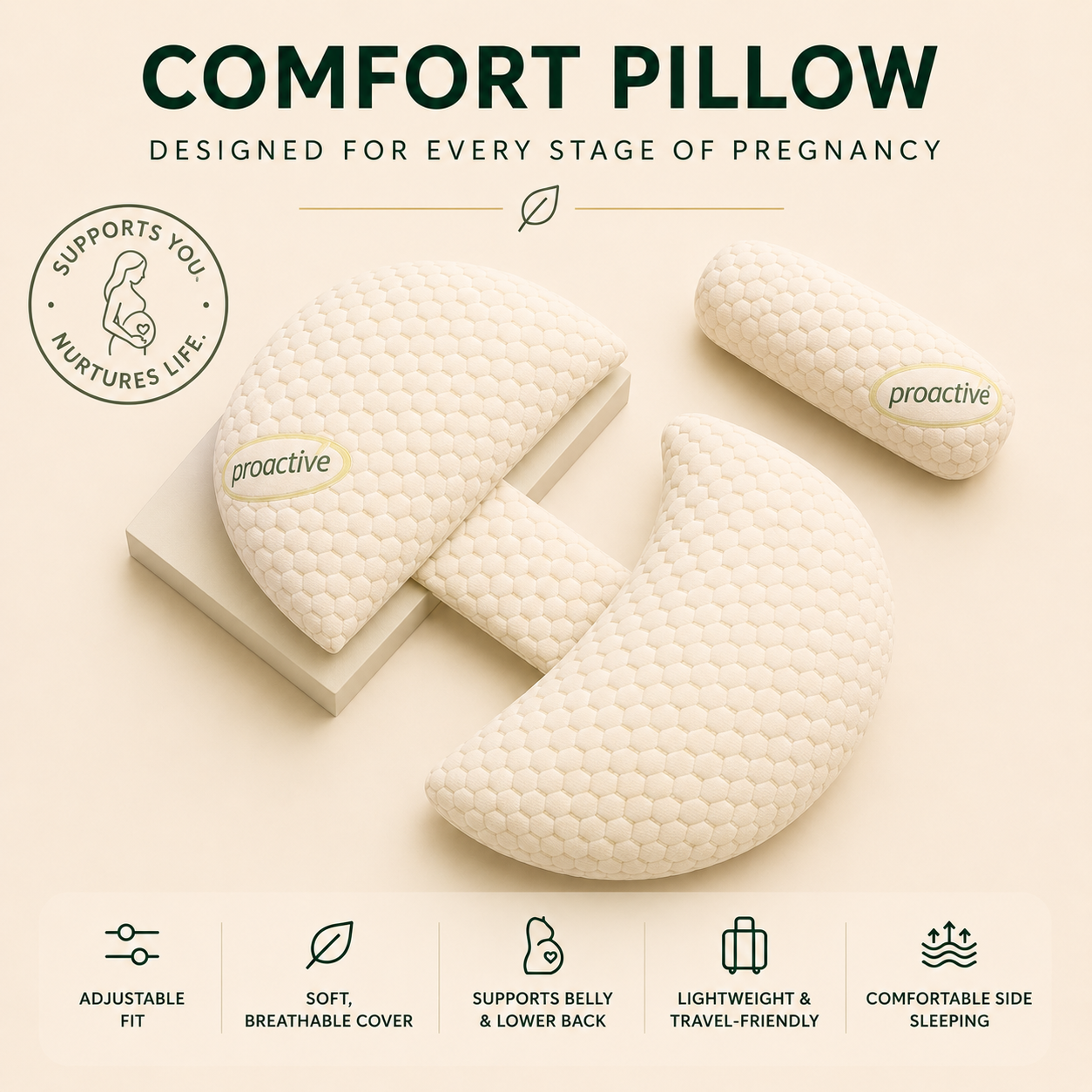 Maternity Comfort Support Pillow