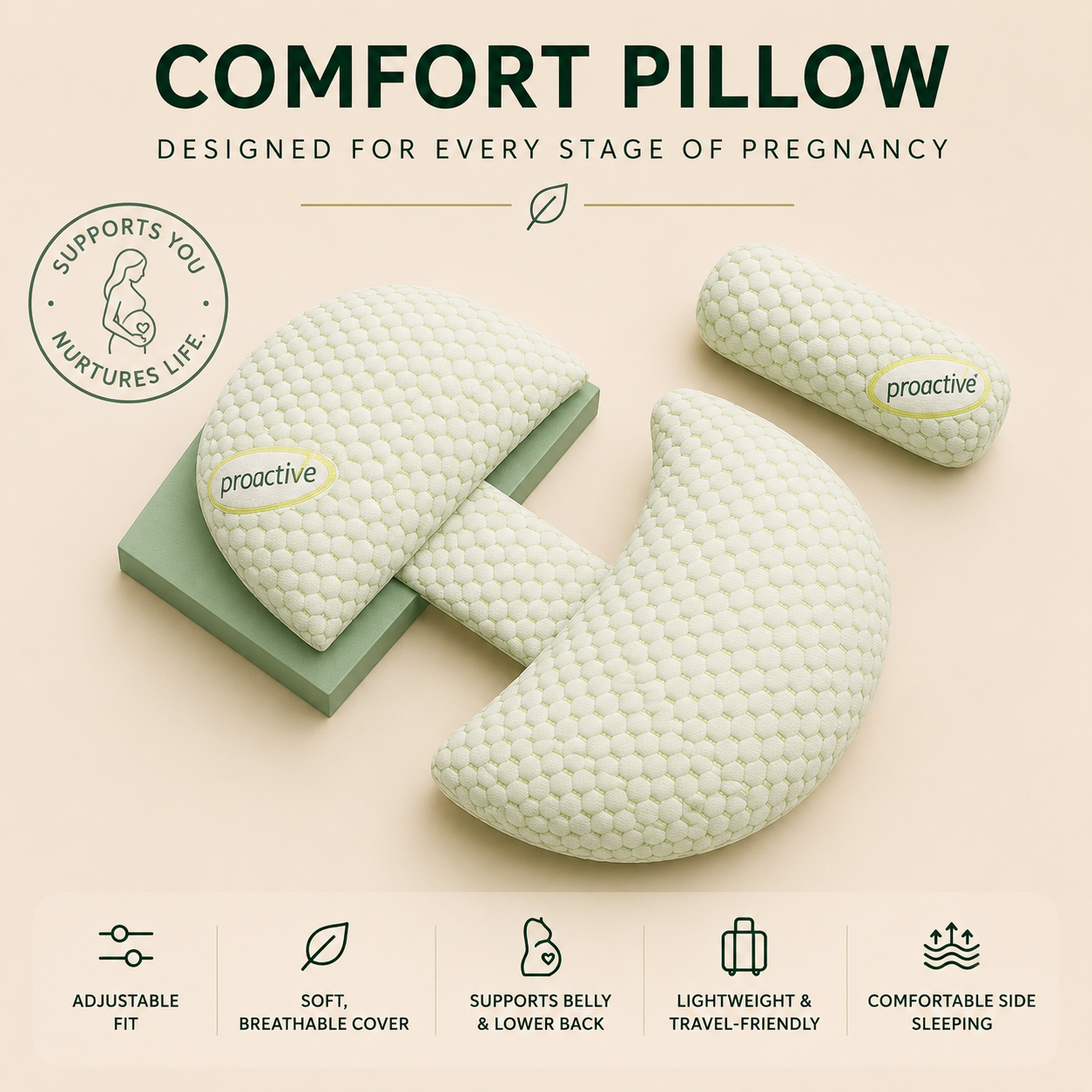 Maternity Comfort Support Pillow